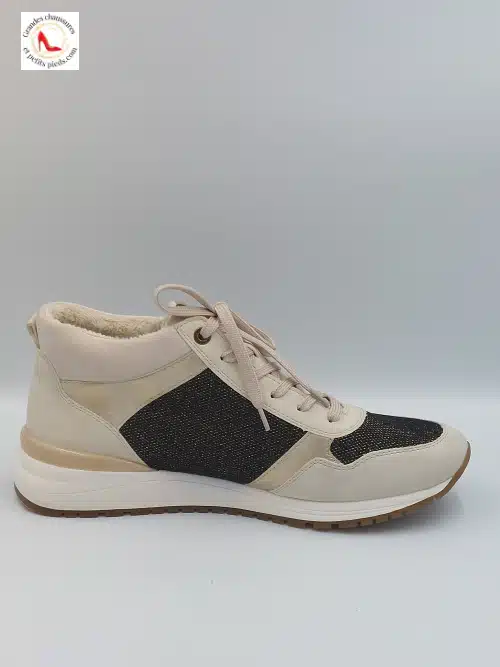 Sneakers Beiges Noires