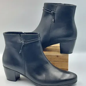 Bottines Noires Cuir Lisse