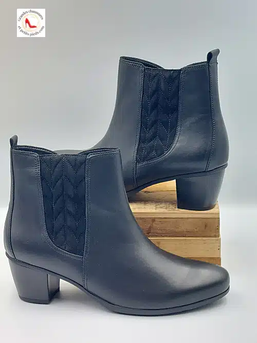 Bottines Cuir Noir