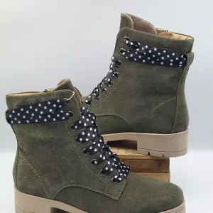 Boots Kaki Cuir