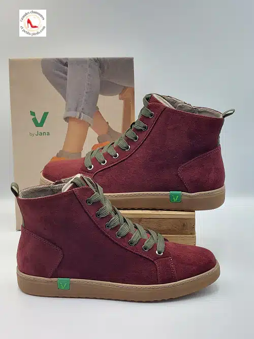 Baskets Montantes Végan Bordeaux