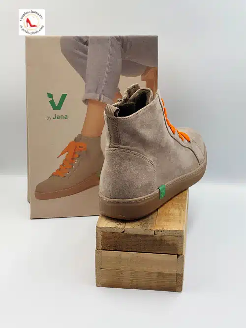 Baskets Montantes Végan Grises – Image 5