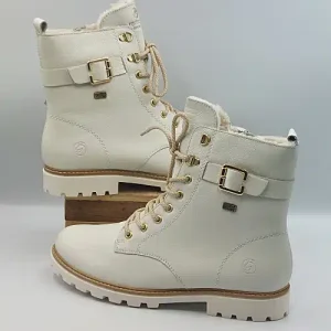 Bottines Cuir Souple Blanc