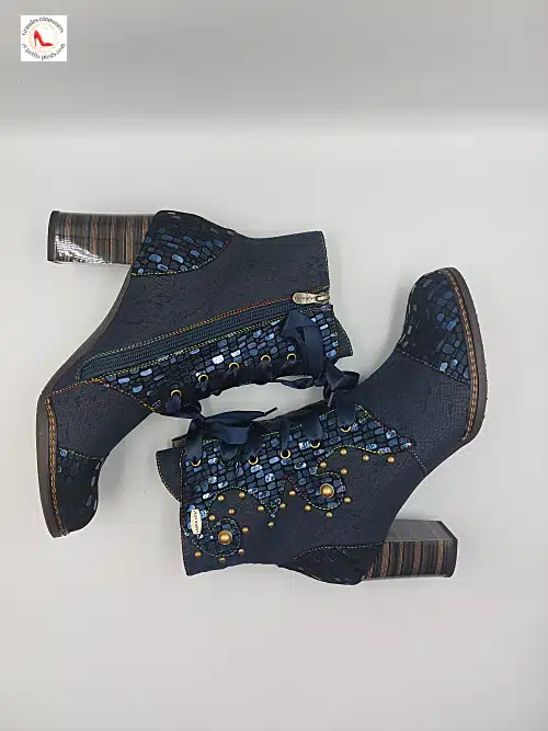 Bottines Elceao Bleues – Image 4