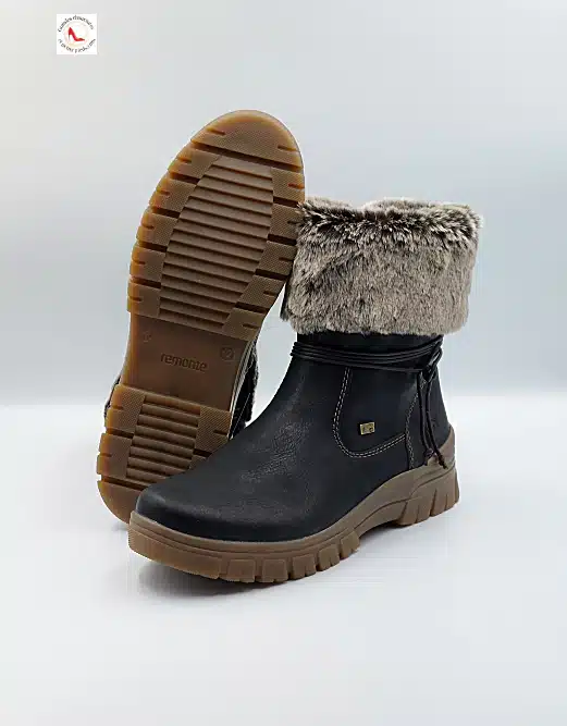 Bottines Noires Fourrure Synthétique – Image 9
