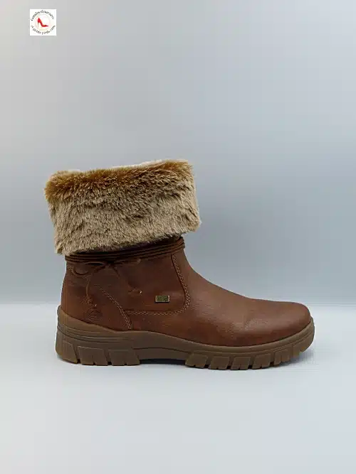 Bottines Marron Fourrure Synthétique