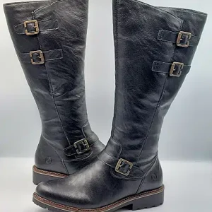 Bottes Noires Similicuir Souple