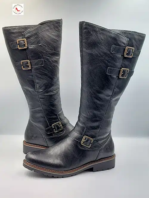 Bottes Noires Similicuir Souple
