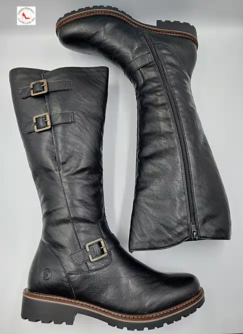 Bottes Noires Similicuir Souple – Image 8