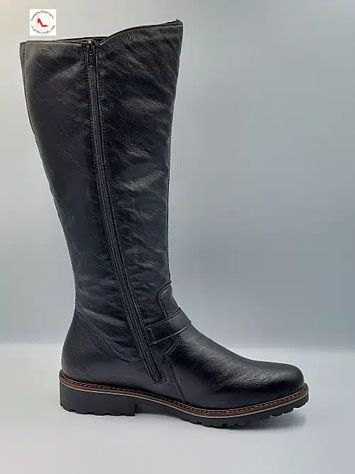 Bottes Noires Similicuir Souple – Image 4