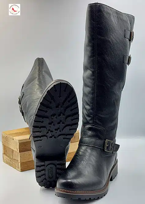 Bottes Noires Similicuir Souple – Image 6