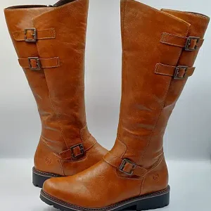 Bottes Marron Similicuir Souple