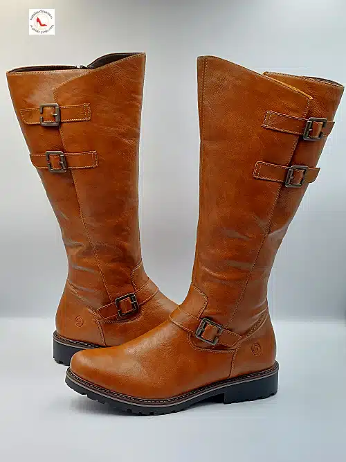 Bottes Marron Similicuir Souple