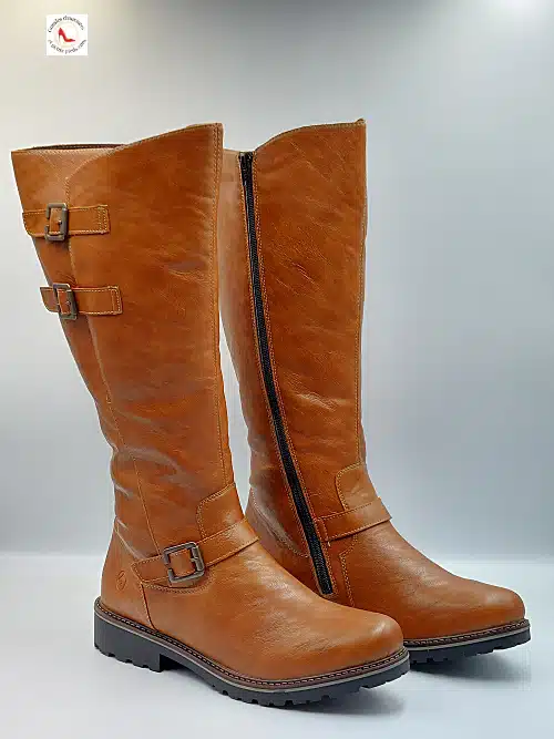 Bottes Marron Similicuir Souple