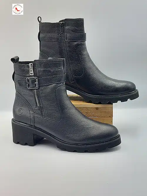 Bottines Cuir Souple Noir – Image 4