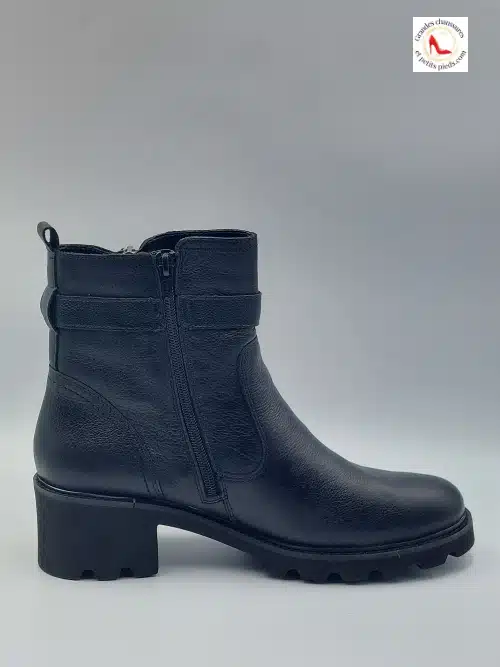 Bottines Cuir Souple Noir – Image 3
