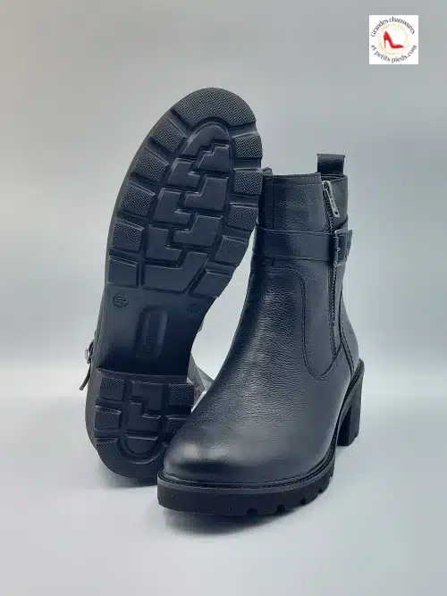 Bottines Cuir Souple Noir – Image 9