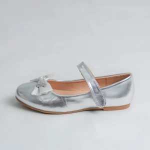 Ballerines fillettes avec détail papillon et strass