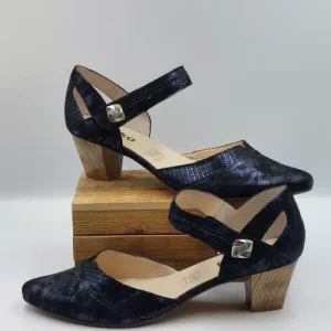 Sandale Trotteur Bleu Marine Irisé