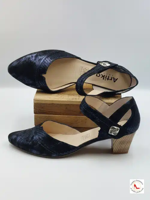 Sandale Trotteur Bleu Marine Irisé