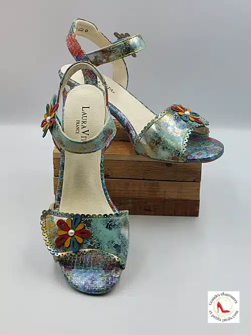 Sandale Chic Bleu ou Rose – Image 3