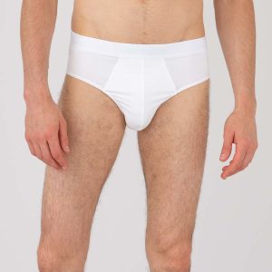 Men's Stretch Cotton Briefs in White