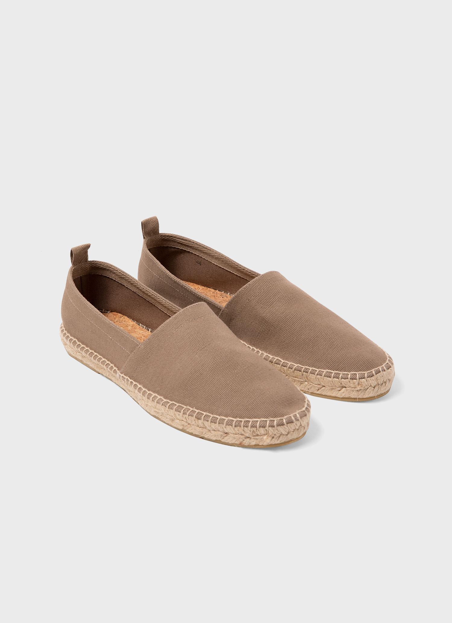 Men&rsquo;s Canvas Espadrille in Soft Khaki