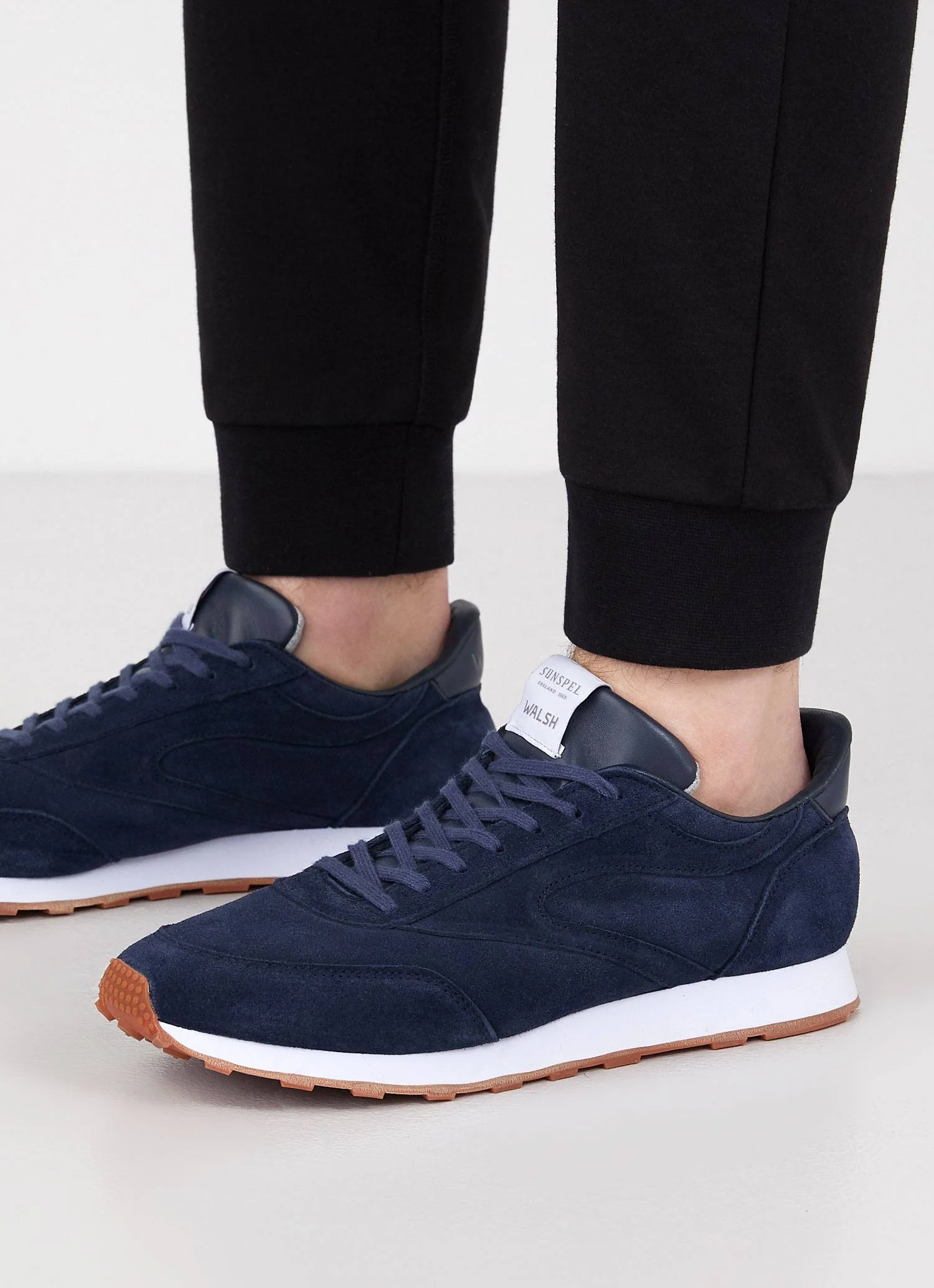 Men's Sunspel and Walsh Trainer in Navy – Image 3