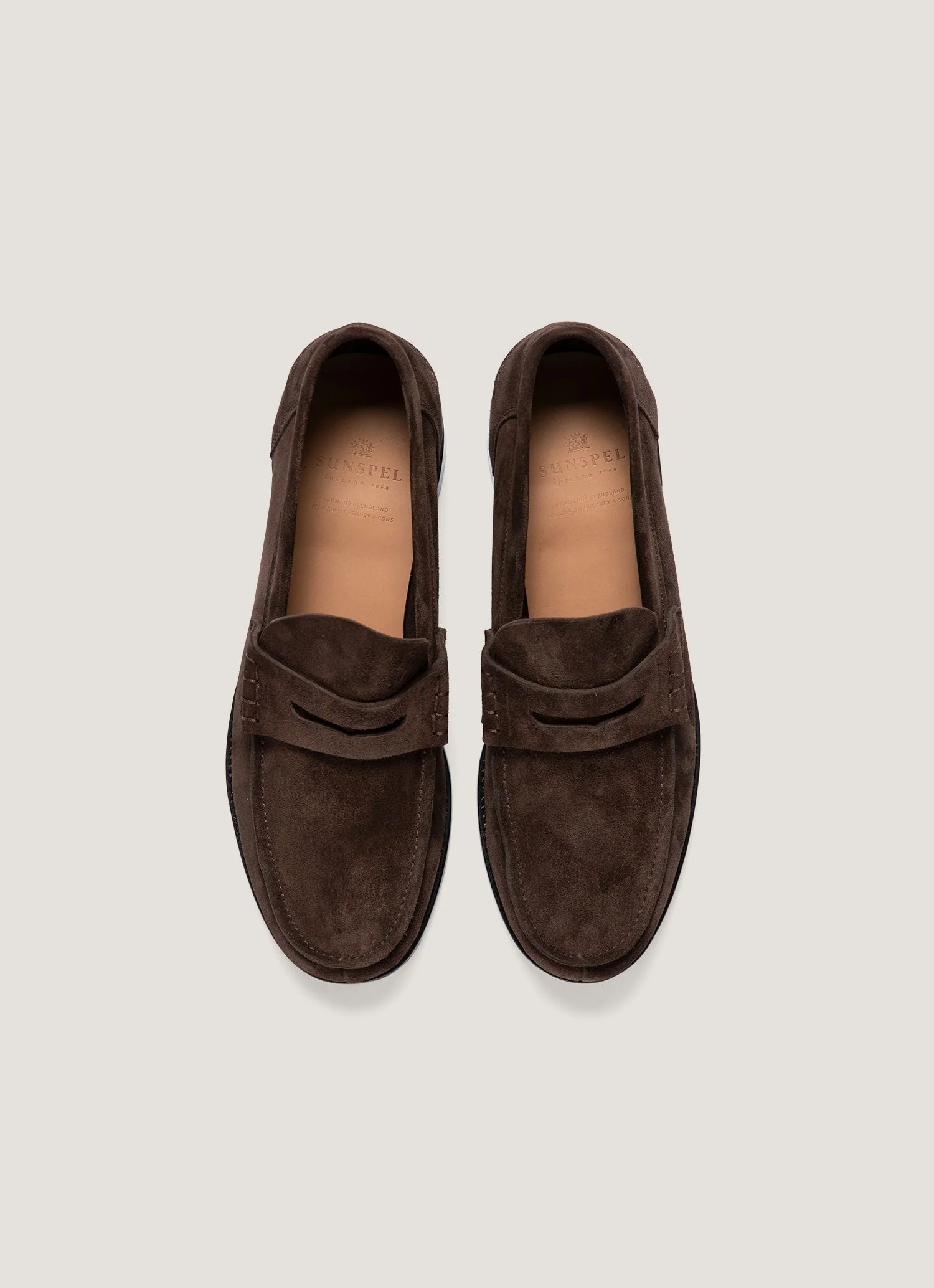 Men's Suede Loafer in Brown – Image 4