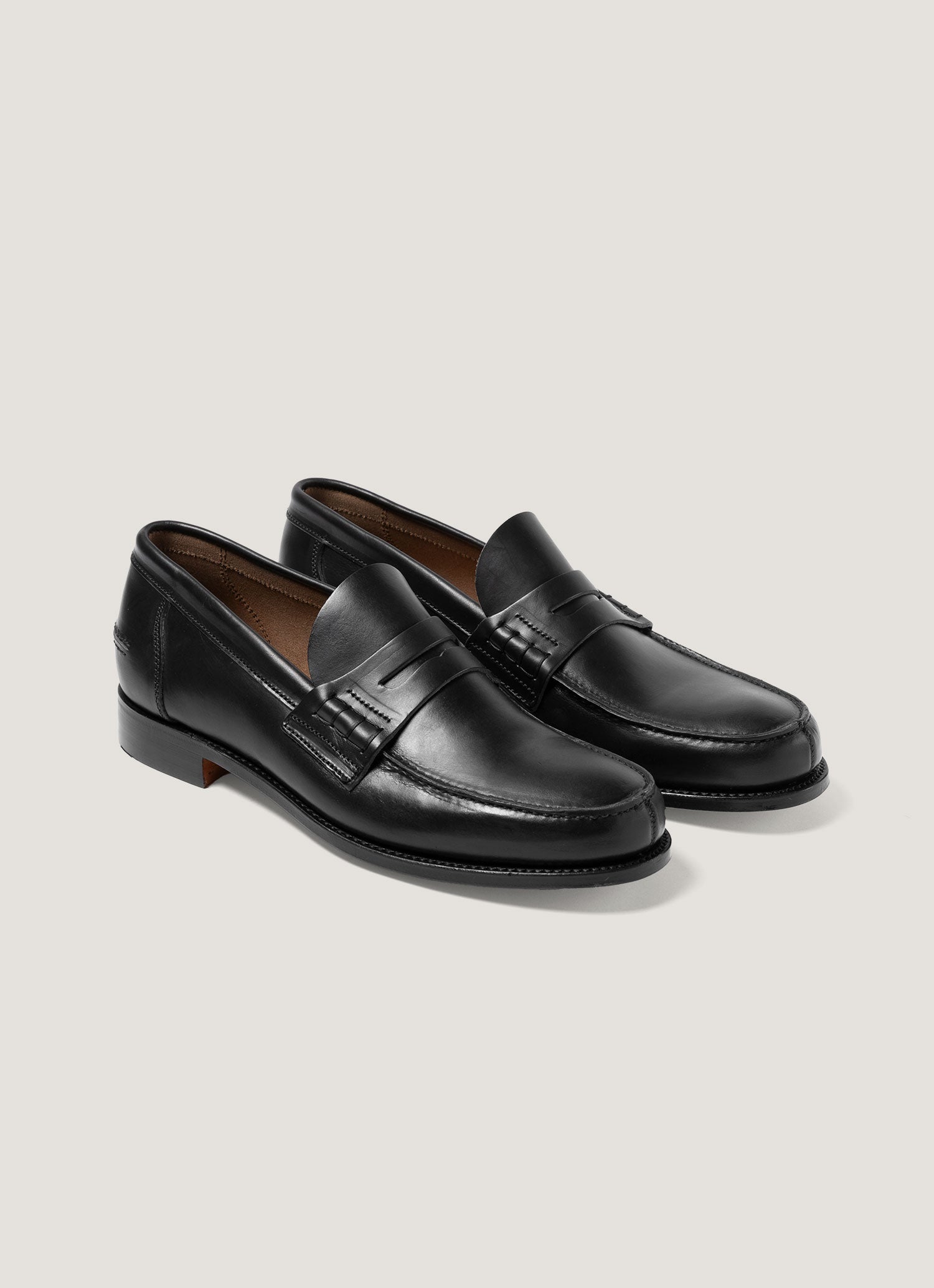 Men&rsquo;s Leather Loafer in Black