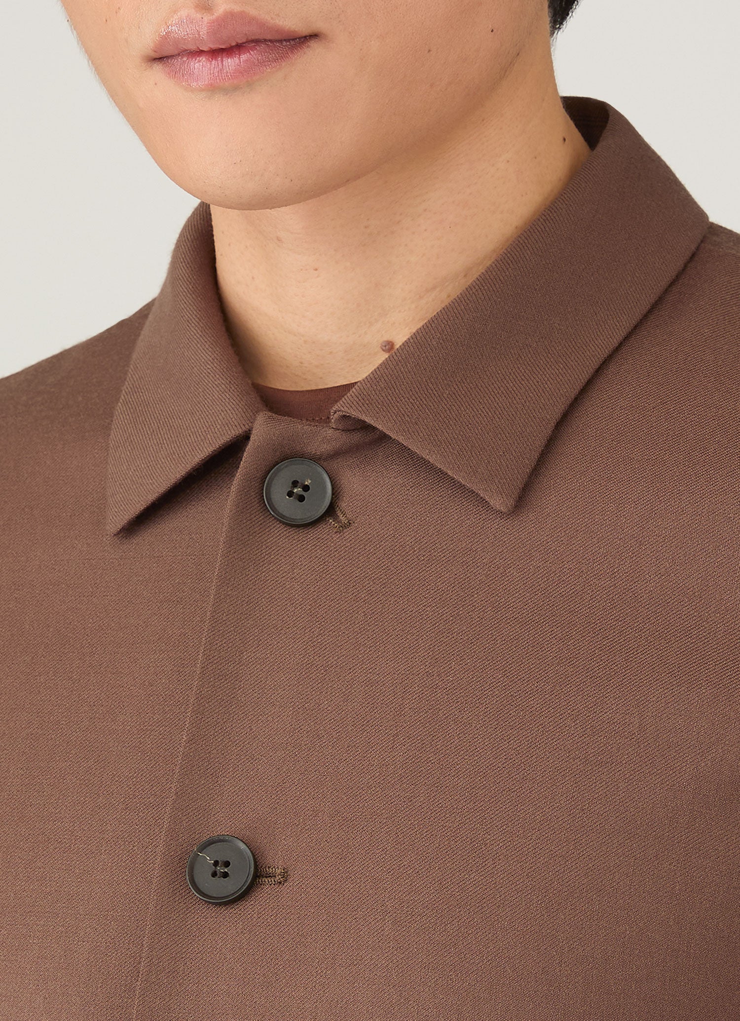Men's Wool Twill Jacket in Light Brown – Image 6