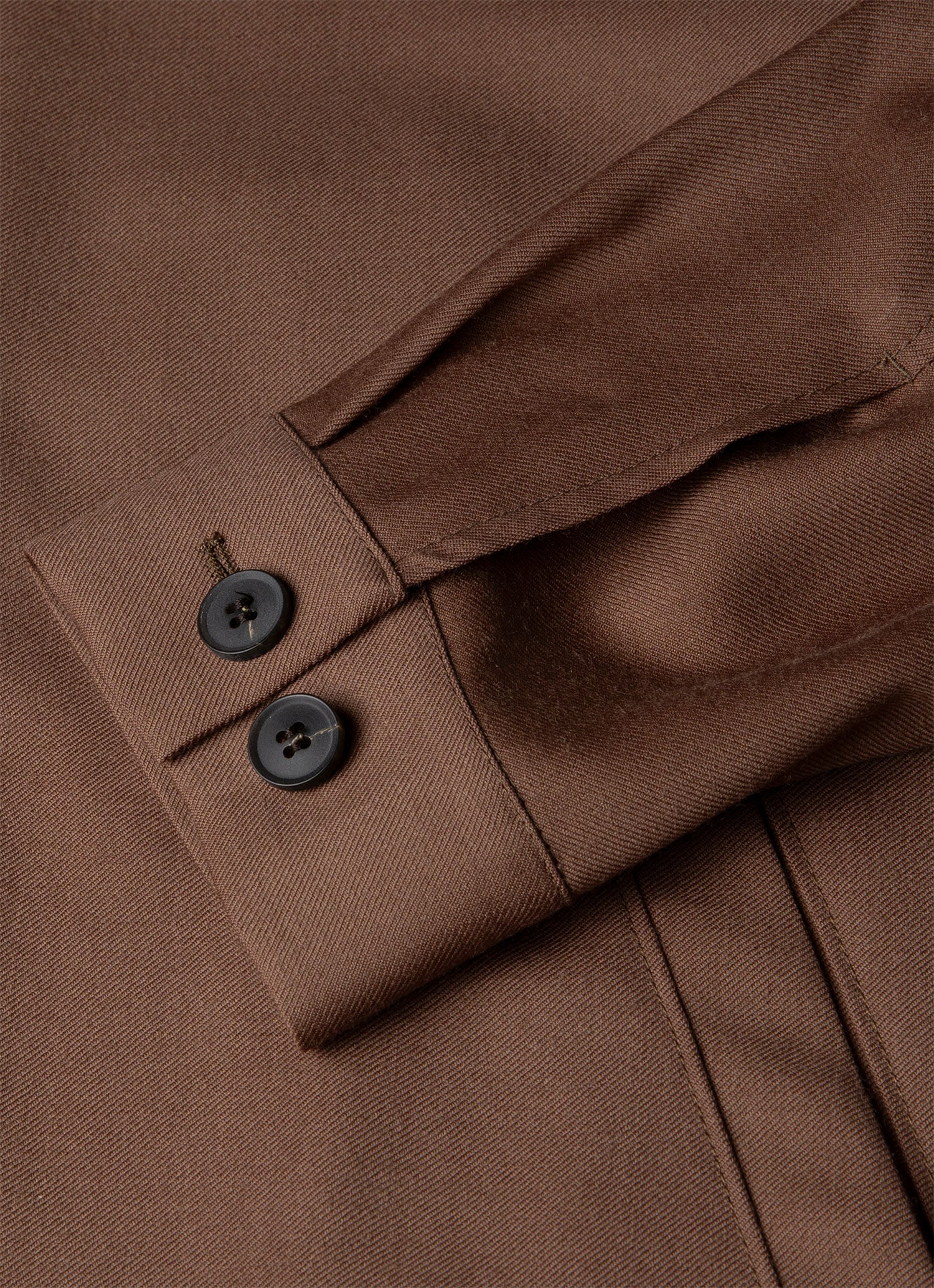 Men's Wool Twill Jacket in Light Brown – Image 7