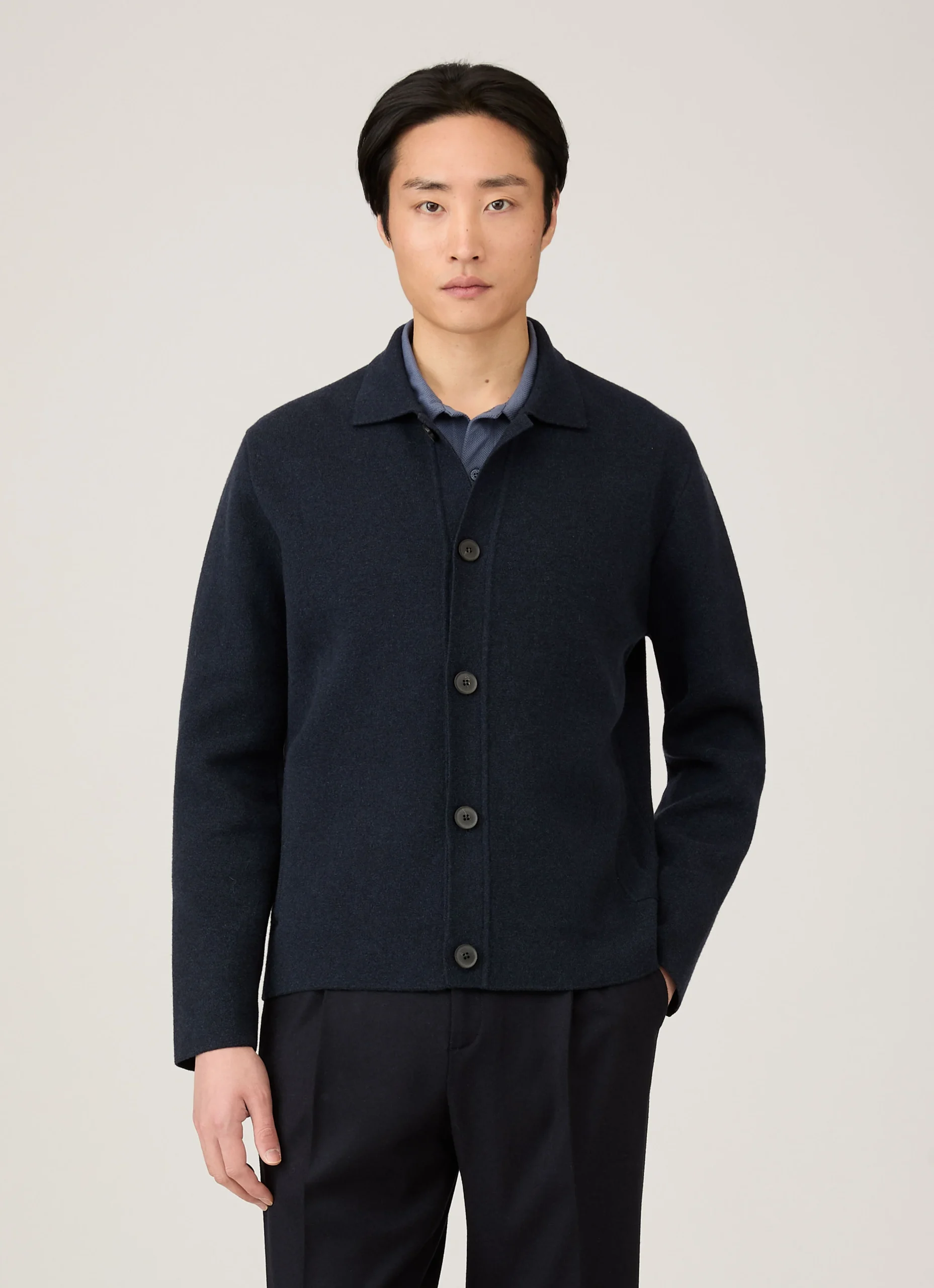 Men&rsquo;s Double Faced Jacket in Navy