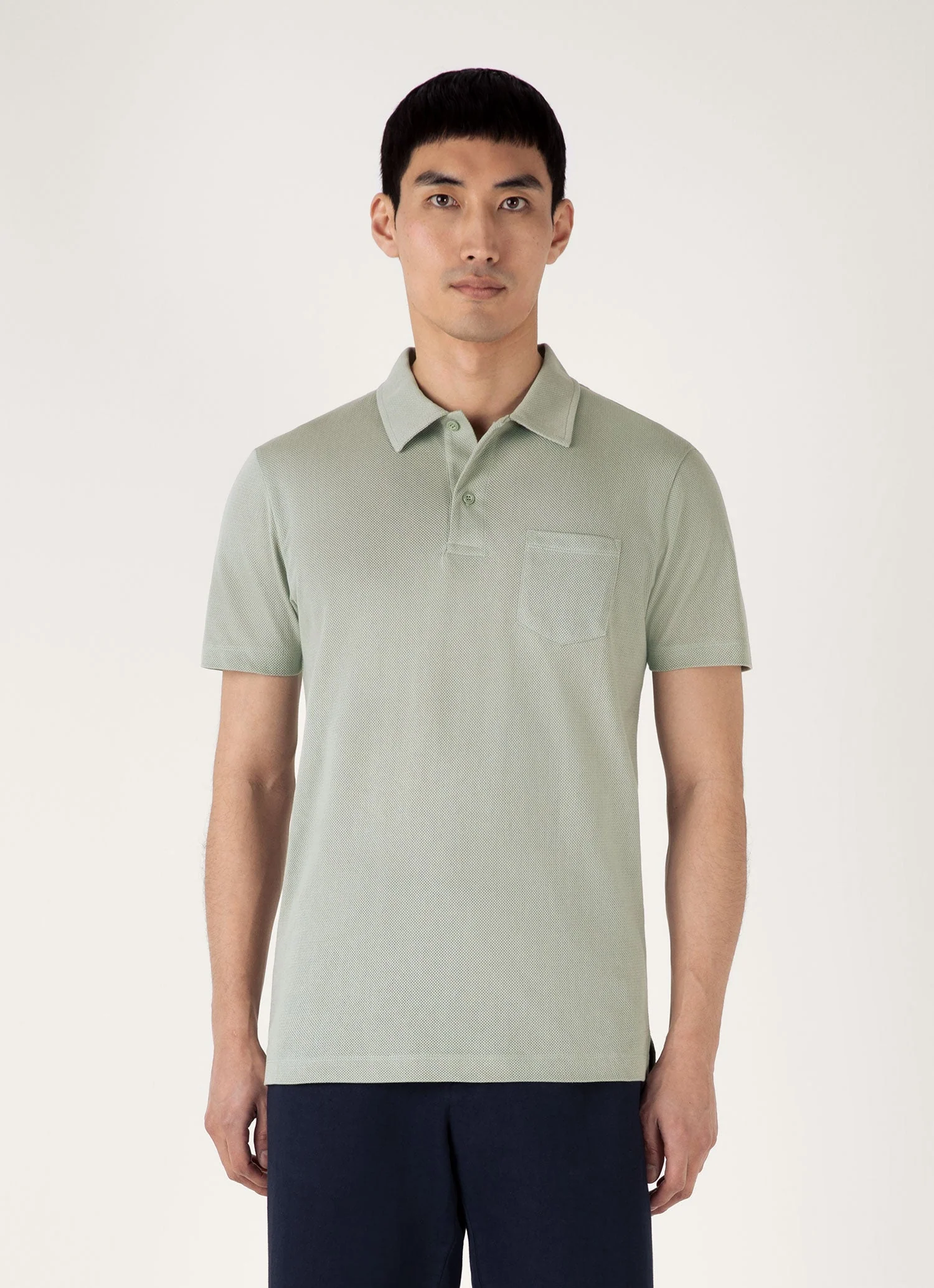 Men&rsquo;s Riviera Polo Shirt in Pastel Green