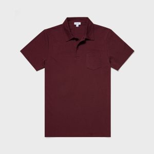 Men's Riviera Polo Shirt in Oxblood