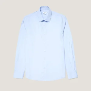 Men's Cotton Stretch Shirt in Light Blue