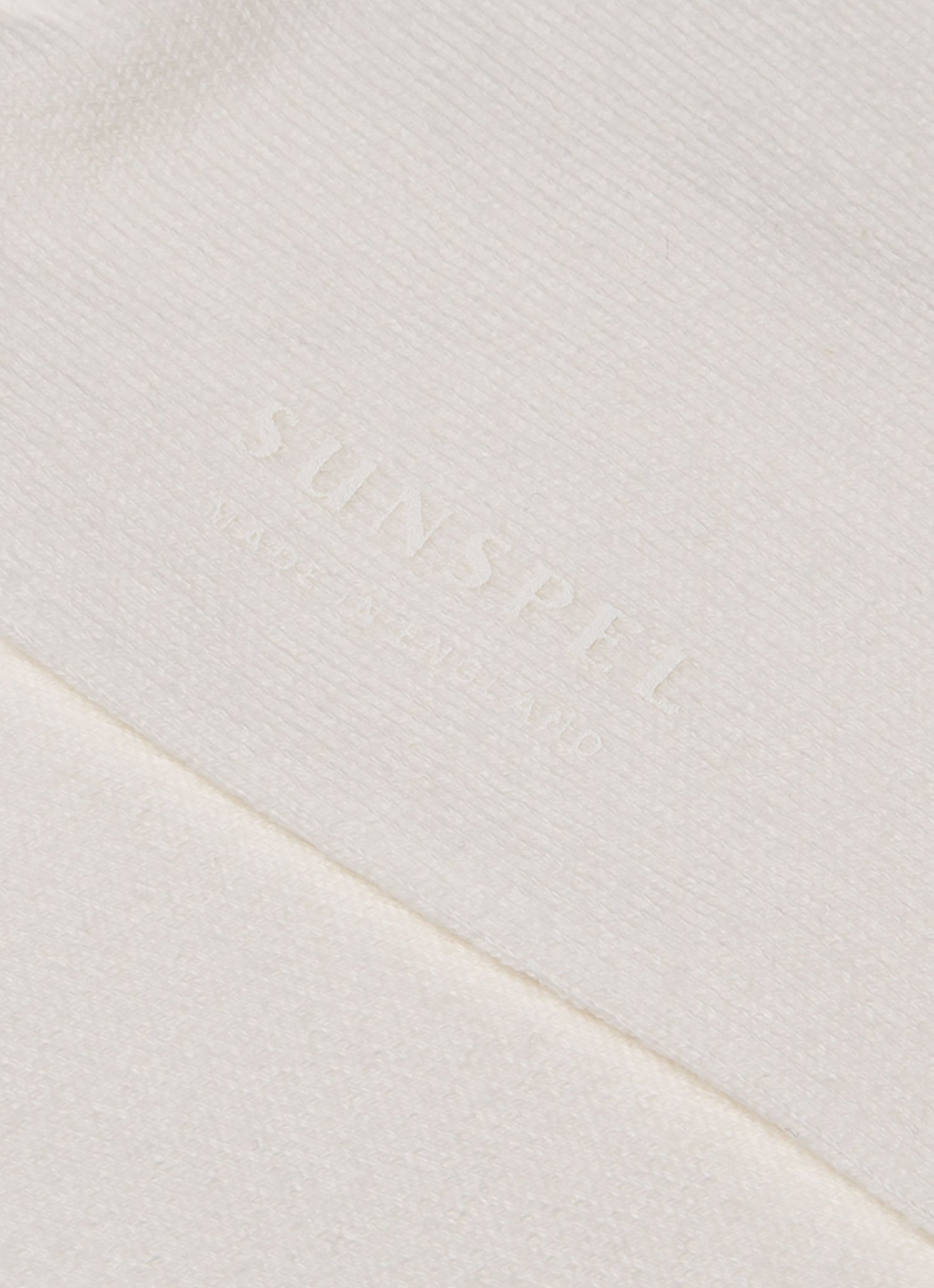 Men&rsquo;s Long Staple Cotton Socks in Archive White