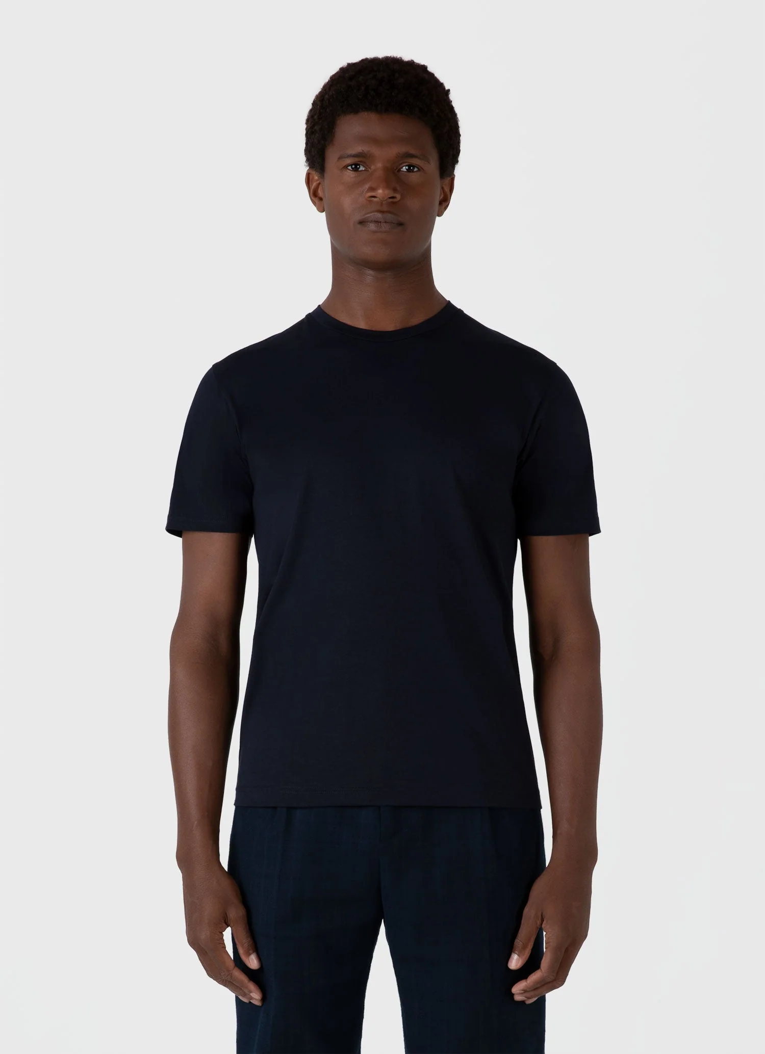 Men&rsquo;s Riviera Midweight T-shirt in Midnight Navy