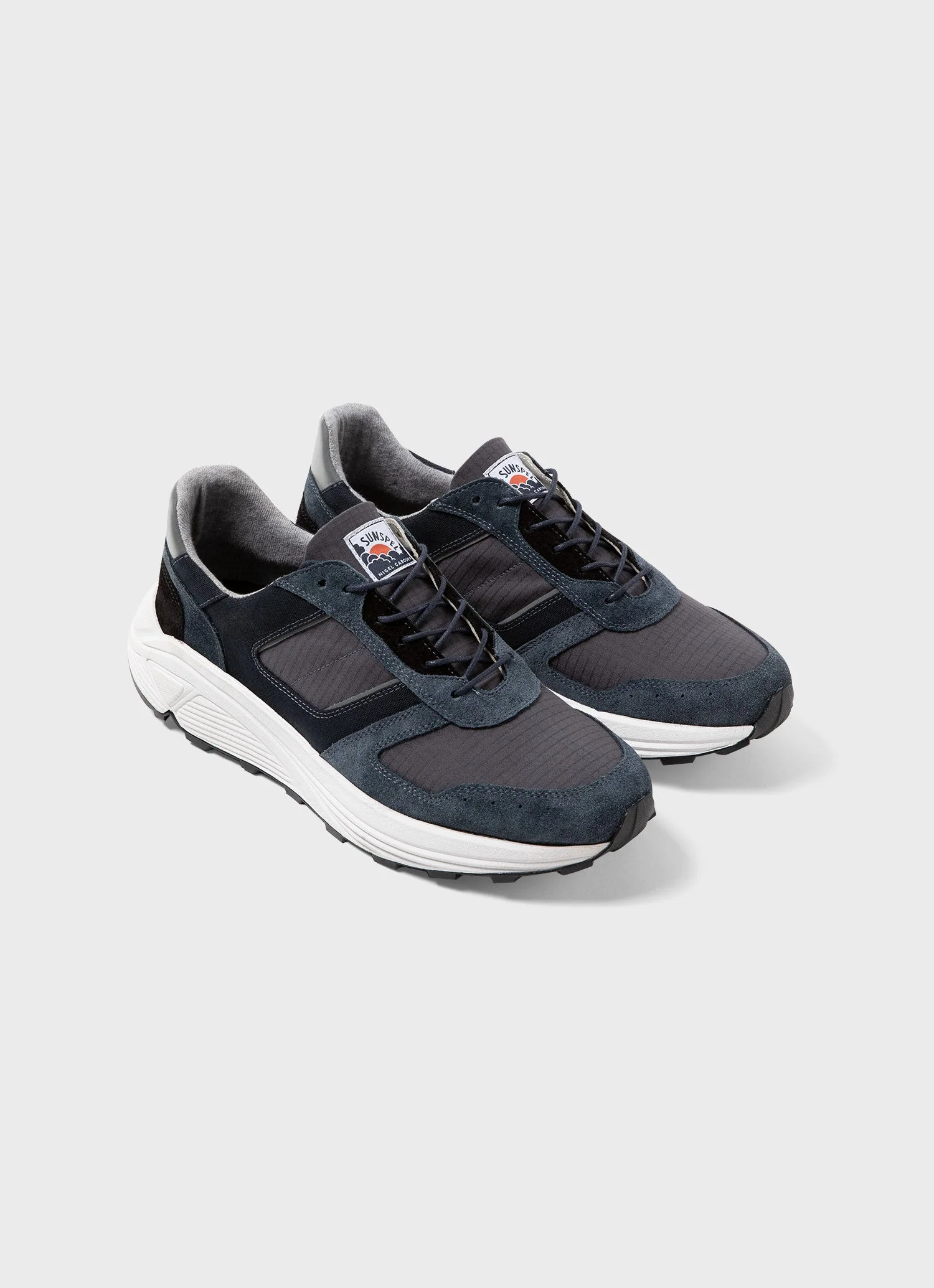 Men&rsquo;s Sunspel x Nigel Cabourn Sneaker in Navy