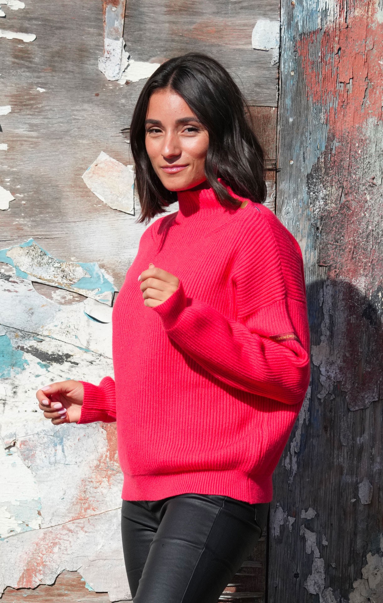 Pull chic et original ROSANNE Corail