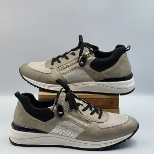 Baskets Beiges Cuir