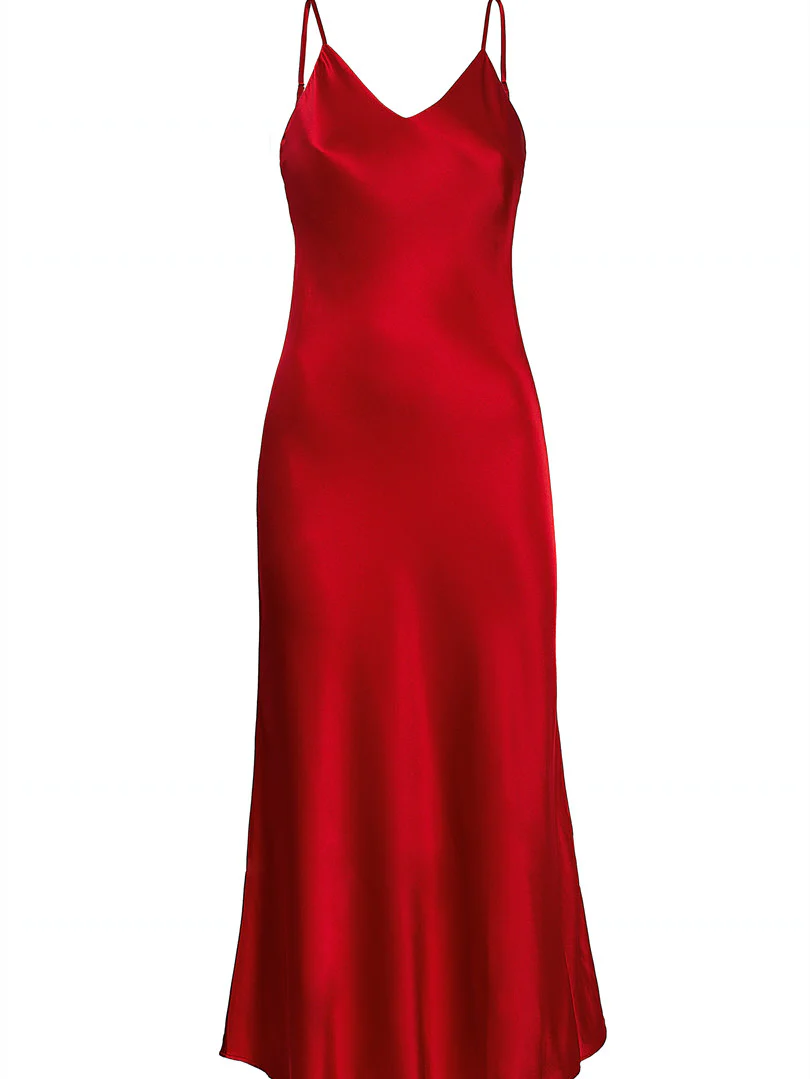 SOIREE Robe de soirée Rouge en soie 22 mommes