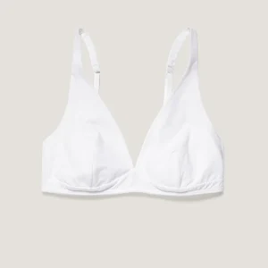 Women's Cotton Stretch Bralette in White