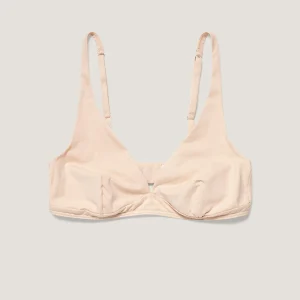 Women's Cotton Stretch Bralette in Beige