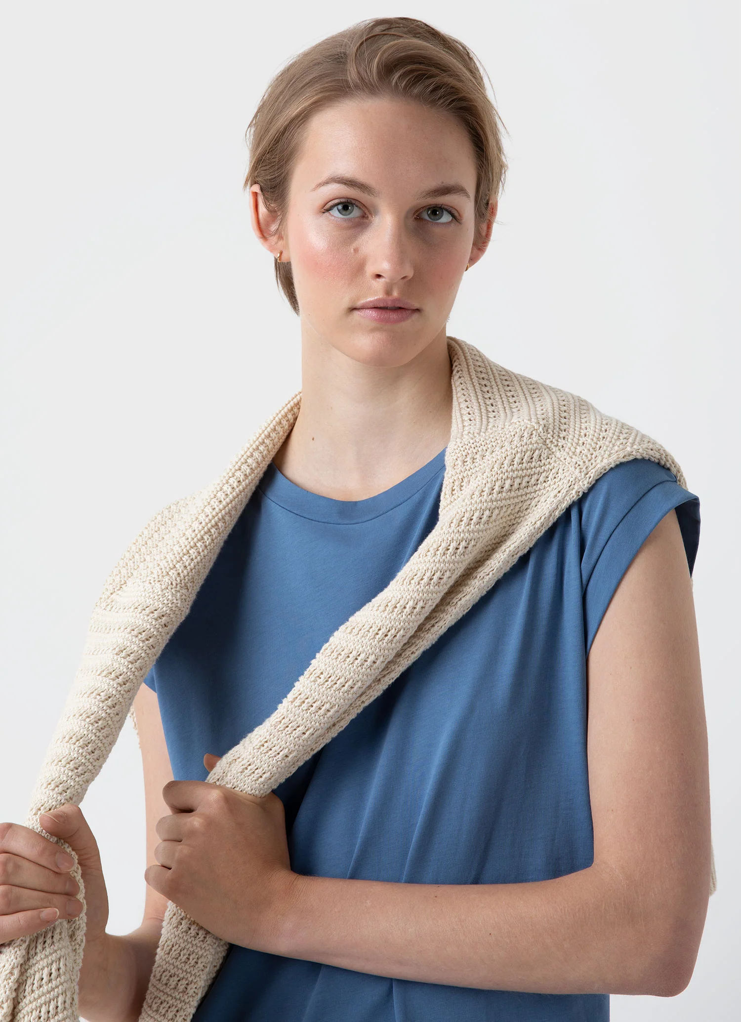 Women&rsquo;s T-shirt Dress in Bluestone