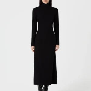 Women's High Neck Dress in Black