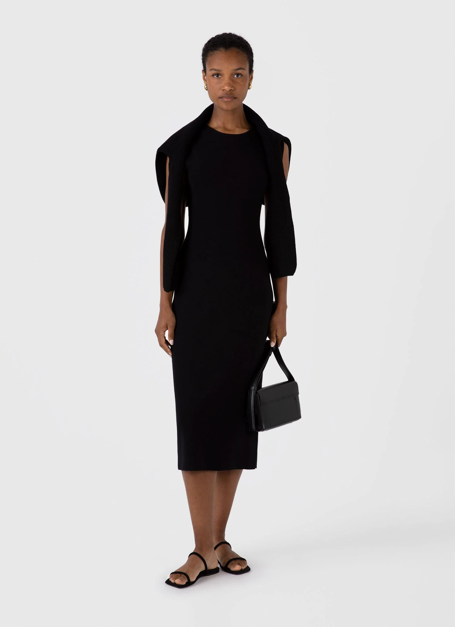 Women&rsquo;s Viscose Dress in Black
