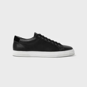 Women's Leather Tennis Shoes in Black