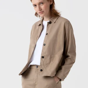 Women's Twin Pocket Jacket in Stone
