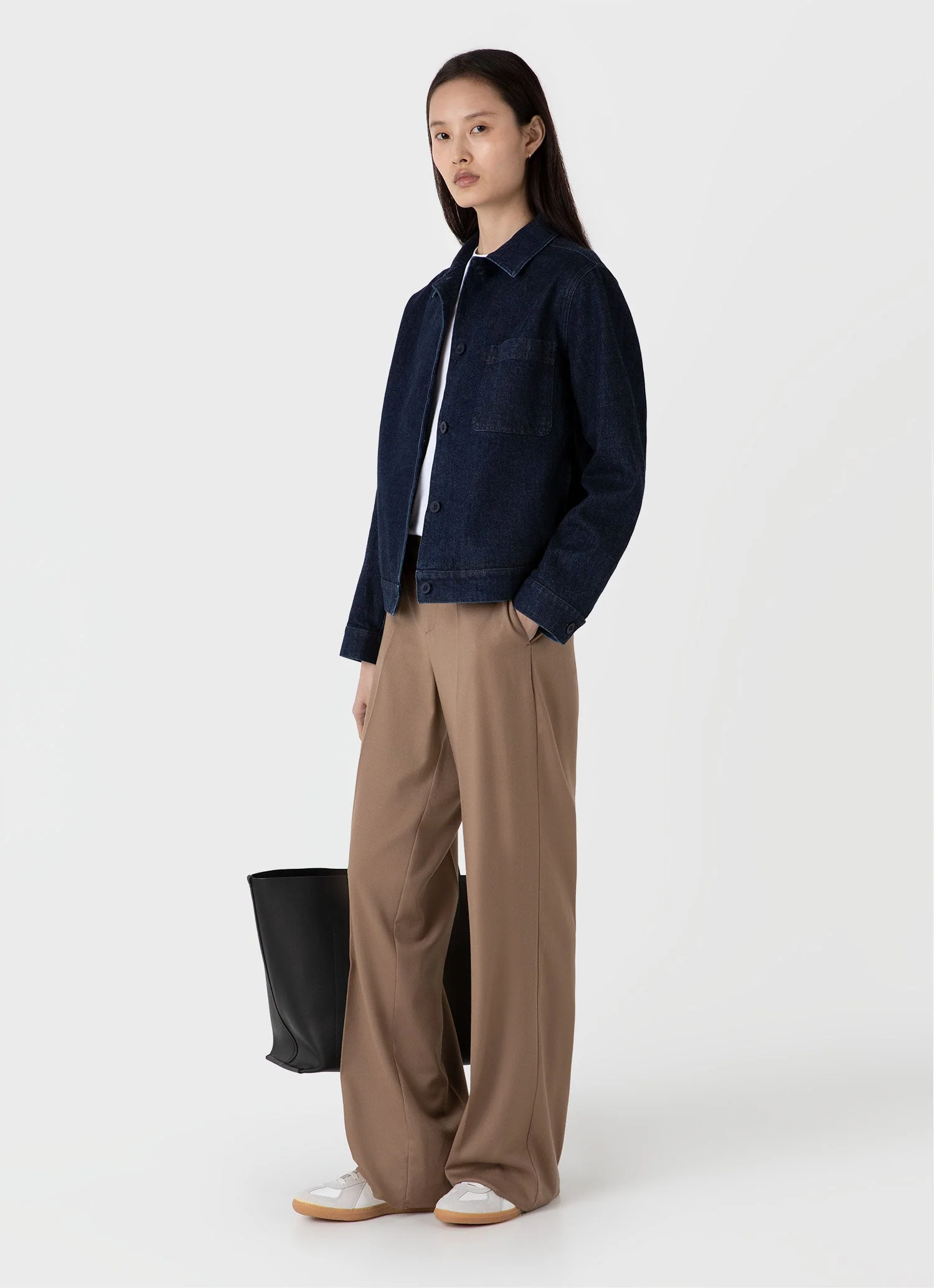 Women&rsquo;s Denim Chore Jacket in Denim Rinse Wash